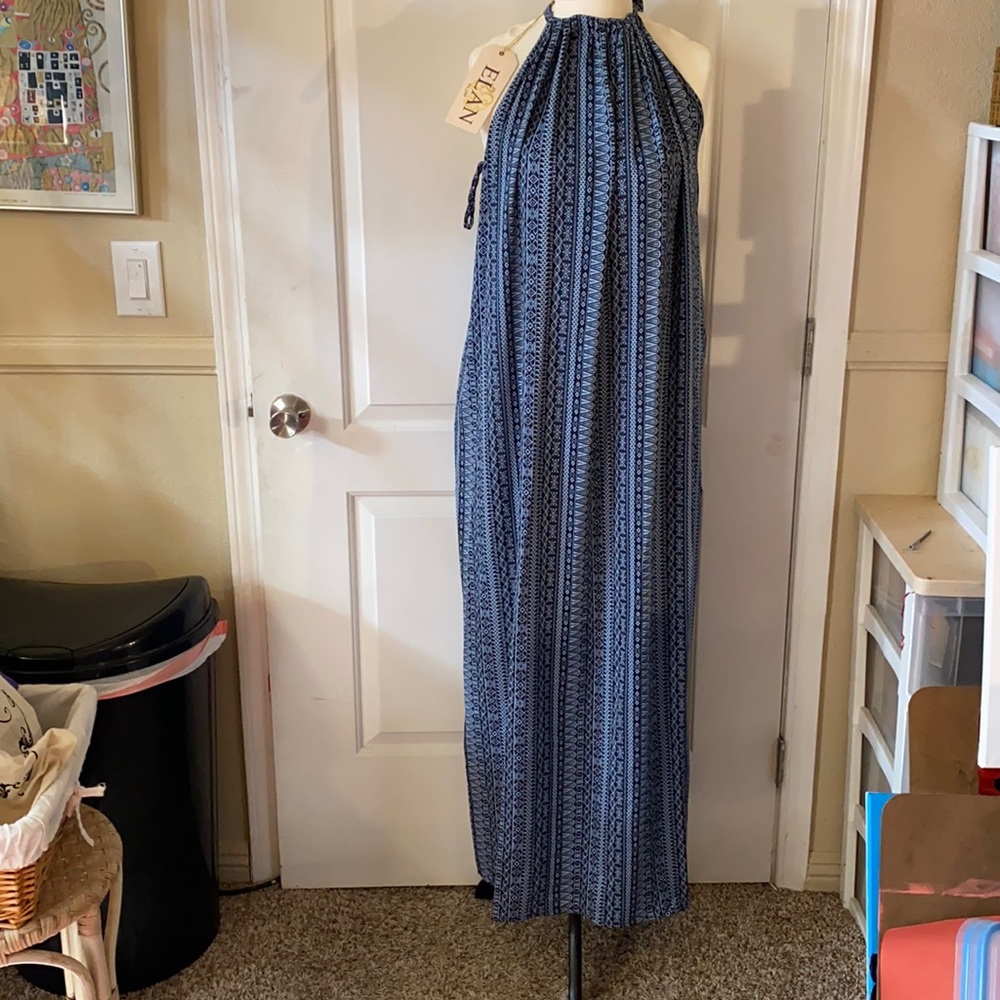 Blue maxi dress NWT